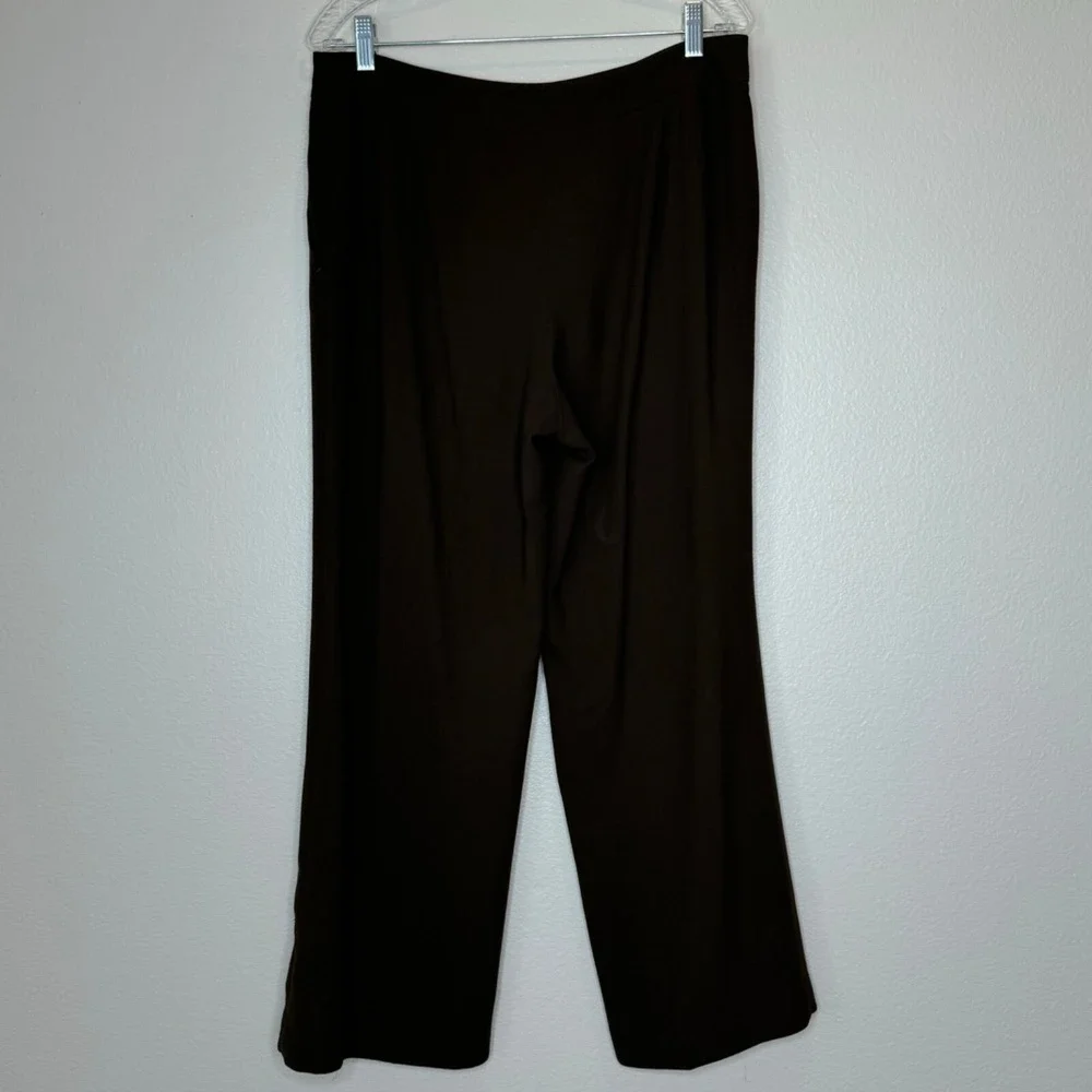 TALBOTS Womens Wool Blend Trousers Pants 12P‎ Petites Brown Lined Office Career